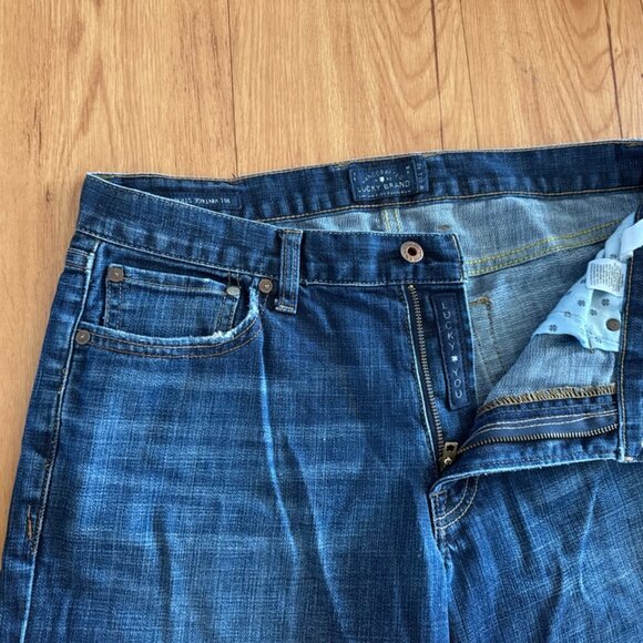 Lucky Brand 361 Vintage Straight Jeans Medium Wash Mid Rise Mens Size 32 x 32 - Picture 4 of 9